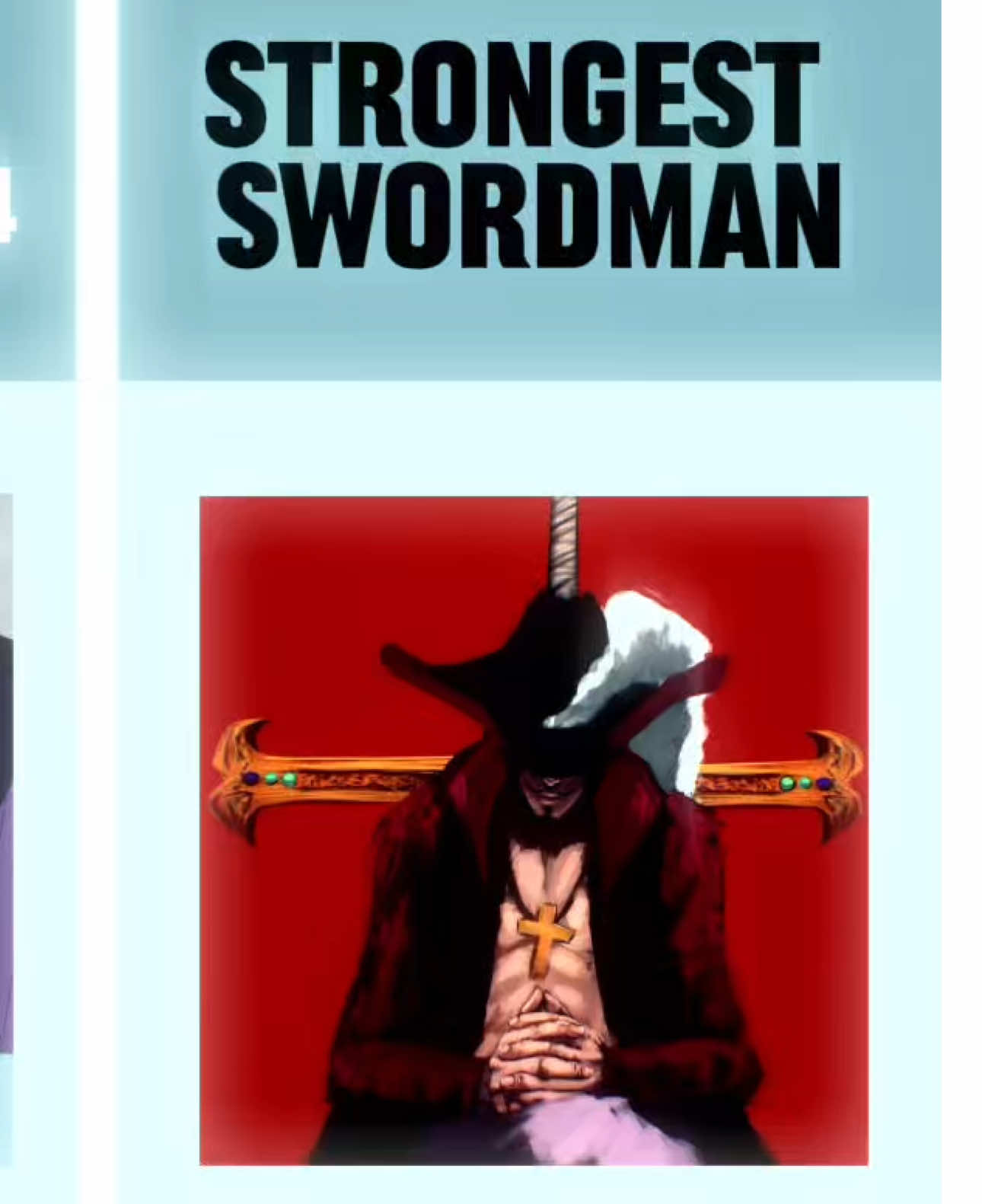 dulacre mihawk 🦅#mihawk #swordman #onepiece 