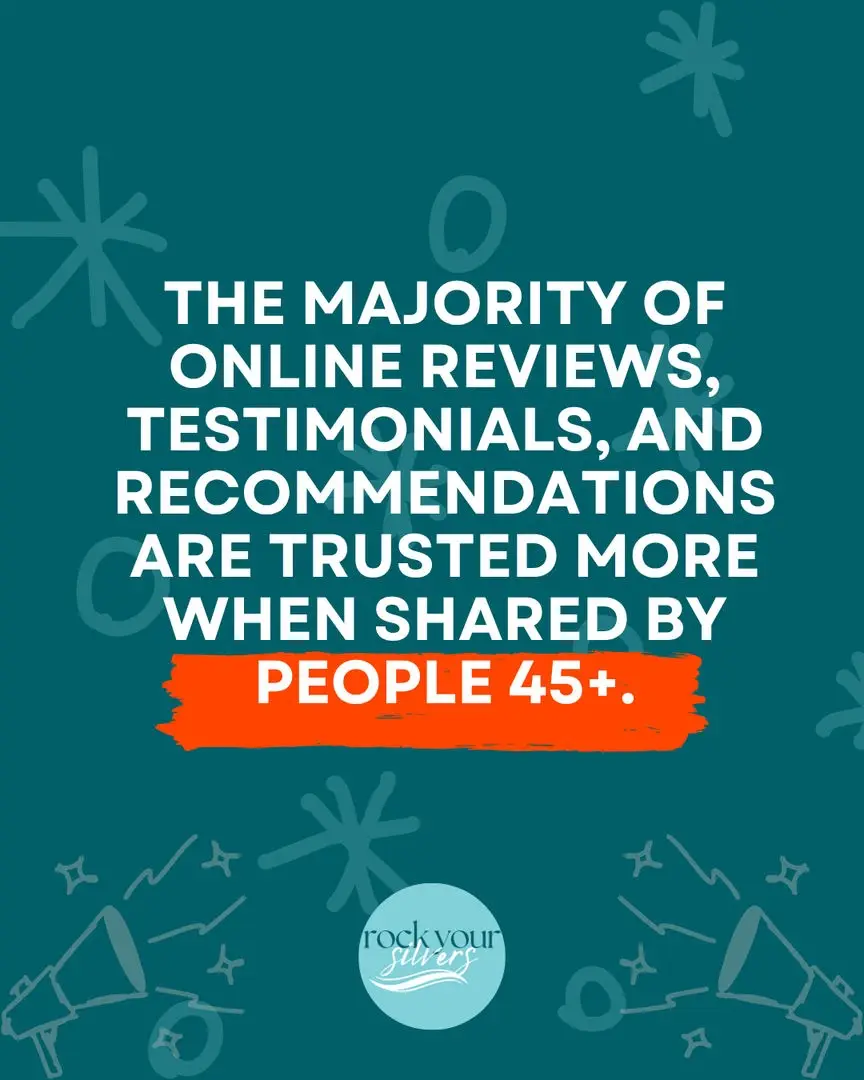 It turns out, people trust life experience and the numbers prove it📈 Studies show that the majority of online reviews, testimonials, and product recommendations are trusted more when they come from people over 45. Why? Because we’ve lived🙌🏻 We’ve tried the trendy stuff and the timeless. We know quality when we see it and we DON'T gatekeep. Brands are finally starting to see that influence isn’t just about followers. It’s about credibility. And if you're 45+ and thinking about sharing your voice online? This is your sign that it's wanted, needed, and trusted ✨Trust is built over time and that’s exactly what we bring to the table. #makeupover50 #over50skincare #michellerusso #silversisters #aginggracefully #over50 #50andfabulous #rockyoursilvers #trending #silverhair #silverhairvibes #silversisters #silversisterhood #grayhair #naturalgray #grayhairgoals #grayhairmovement #embracethegray #2025goals #makeuptips #skincaretips #bestskincare #bestmakeup #matureugccreator #ugccreator #ugccontent #funnyaging #funnyolder #ugccontent #ugc