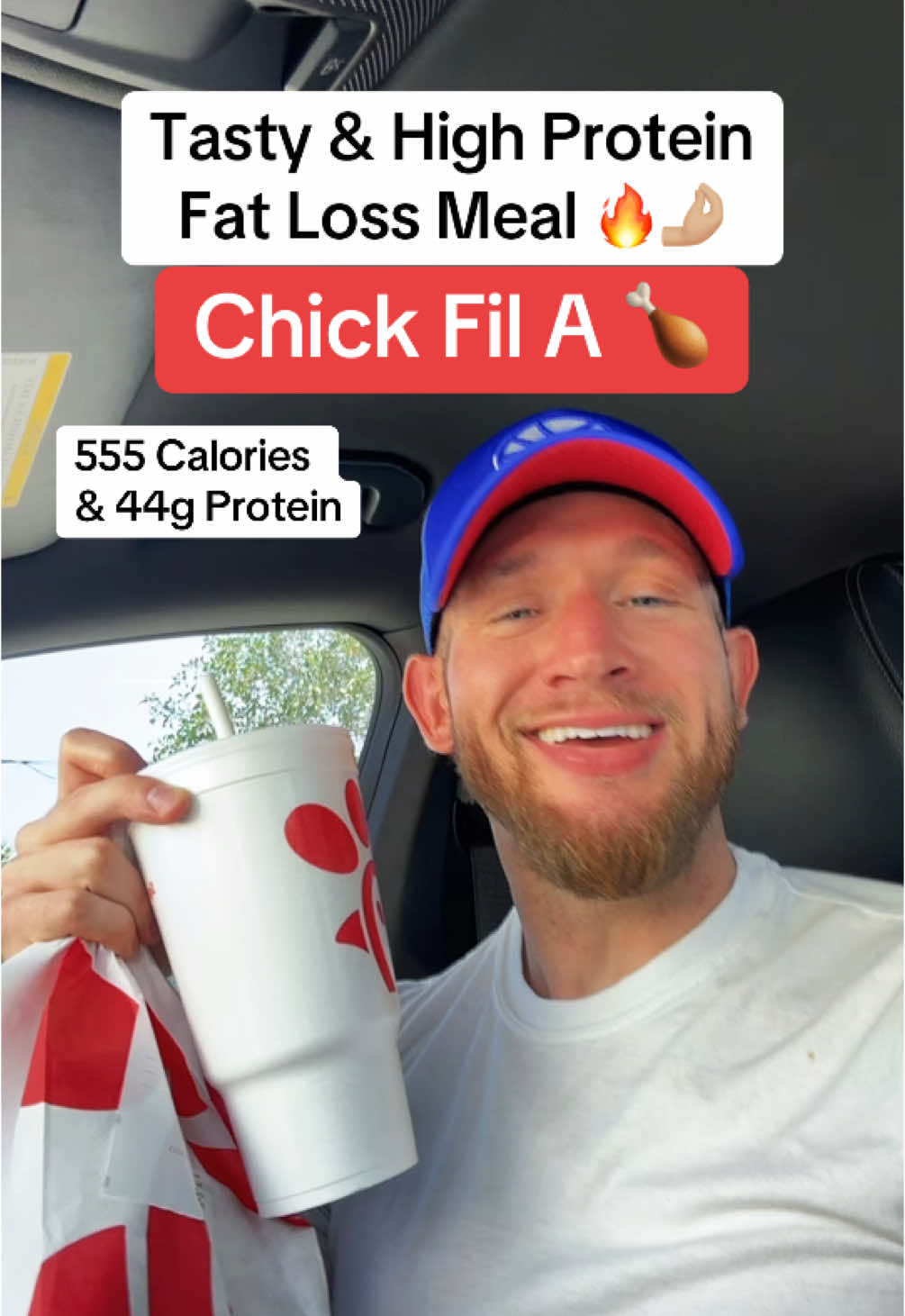 The spicy chicken sandwich is a top 7 meal/food of all time , don’t ask me the other 6 😂 seriously though… I was Cravinggg a spicy chicken but still wanted to make it an overall high protein meal - here’s how I did it 🤌🏼 And again, shout out to Chick Fil-A for the high protein goods 🤌🏼 Muchhhh love! - Pat 🙏🏼💪🏼❤️