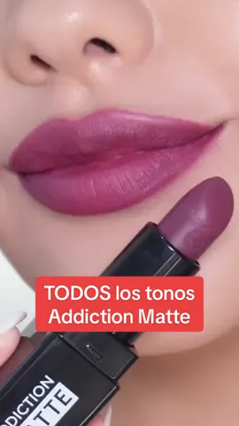 Tonos intensos, acabado mate y labios cómodos TODO el día. El labial Addiction Matte vuelve renovado (y sí, vas a quererlos todos) 💄 ¿Cuál es tu tono favorito? 😍 #Nuevolanzamiento #Nuevostonos #labialenbarra #labialmate #labial 