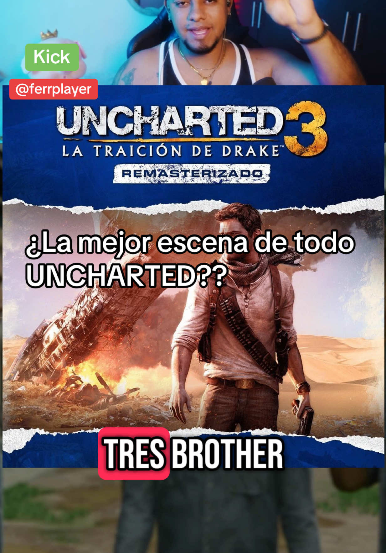 La mejor escena de UNCHARTED? #streamer #ferrplayer #gaming #uncharted4 #ps5 