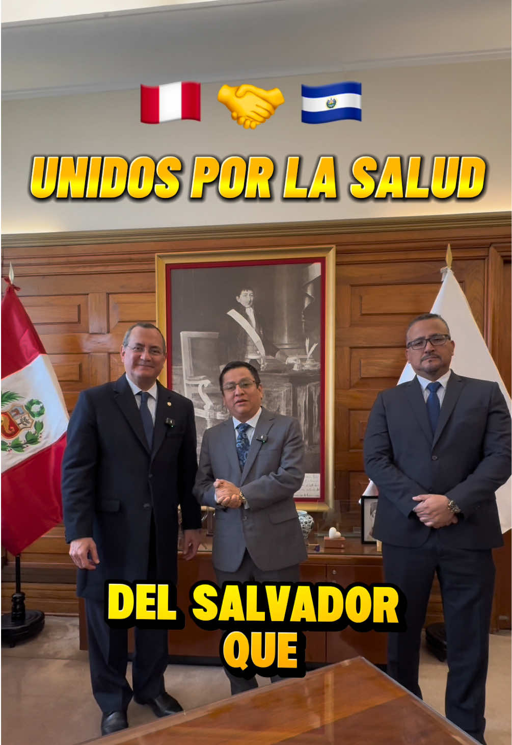 Encuentro de trabajo y colaboración en el embajador de #ElSalvador 🇸🇻 para seguir estrechando lazos y compartir nuestras experiencias en #saludmental con la nación #hermana 🇵🇪🤝🇸🇻