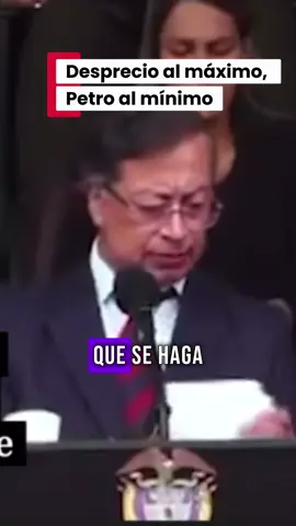 El desprecio llegó a su cima.  Que diminuto es Gustavo Petro.