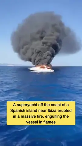 WATCH: A superyacht off the coast of a Spanish island near Ibiza  #spain  #ibiza 