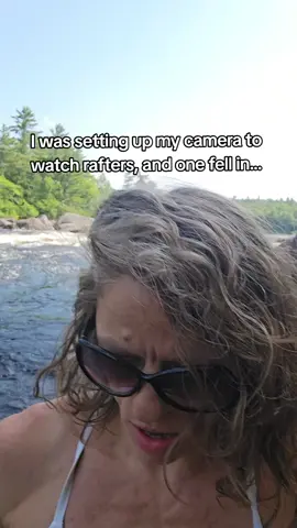 Looks like one person is wearing a go pro, maybe we can find the other pov #Maine #whitewaterrafting #wanderwithme #thewaylifeshouldbe #vacationland 