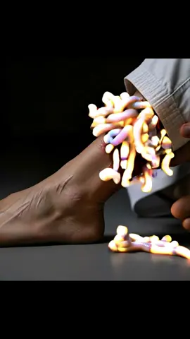 【ASMR】 Swarm of Glowing Earthworms erupts from Martial Artist's Shin | Un essaim de vers de terre lumineux jaillit du tibia d'un artiste martial | ฝูงไส้เดือนเรืองแสงพุ่งออกมาจากหน้าแข้งของนักศิลปะการต่อสู้ | 光るミミズの群れが格闘家のすねから噴出する #ASMR #ThePoreLab #satisfying #surreal #animation #earthworm #glowing #iridescent #swarm #verdeterre #lumineux #irisé #essaim #ไส้เดือน #เรืองแสง #รุ้ง #ฝูง #ミミズ #発光 #虹色 #群れ #bodyhorror #creepy #weirdcore #閲覧注意