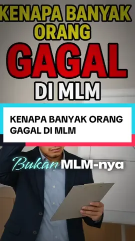 Banyak orang gagal di MLM, bukan karena sistemnya… tapi cara mainnya. Kalau mau sukses, pahami produknya, kuasai skillnya, edukasi timnya. #BisnisJaringan #MLMIndonesia #MotivasiBisnis #MindsetBisnis #DuplikasiTim #StrategiMLM #MentorBisnis