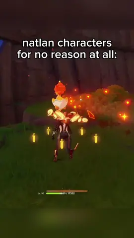 just wanted to heal her and she felt the need to go all ghost rider 😭 also i know how nightsoul transmission works it’s just annoying when you don’t want it to happen.  #natlan #GenshinImpact #genshin #nodkrai #hoyo 