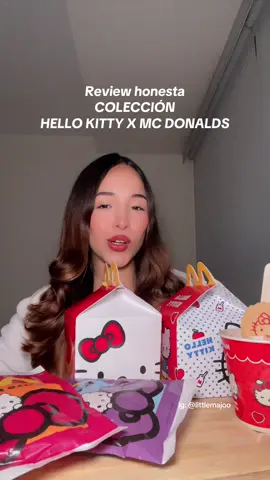 Que opinamos a mi parecer están bastante lindos y cumplieron mis expectativas 🥰 es un gran paso para las amantes de hk que esta vez si le hayan puesto un poco más de esfuerzo a una collab 🥰🫶🏻🎀  #hk #hellokittylover #hellokittymcdonalds #mcdonalds #girlies 