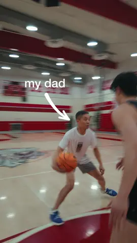 That first attempt was foul 💀 #fatherson #hoopdreams 