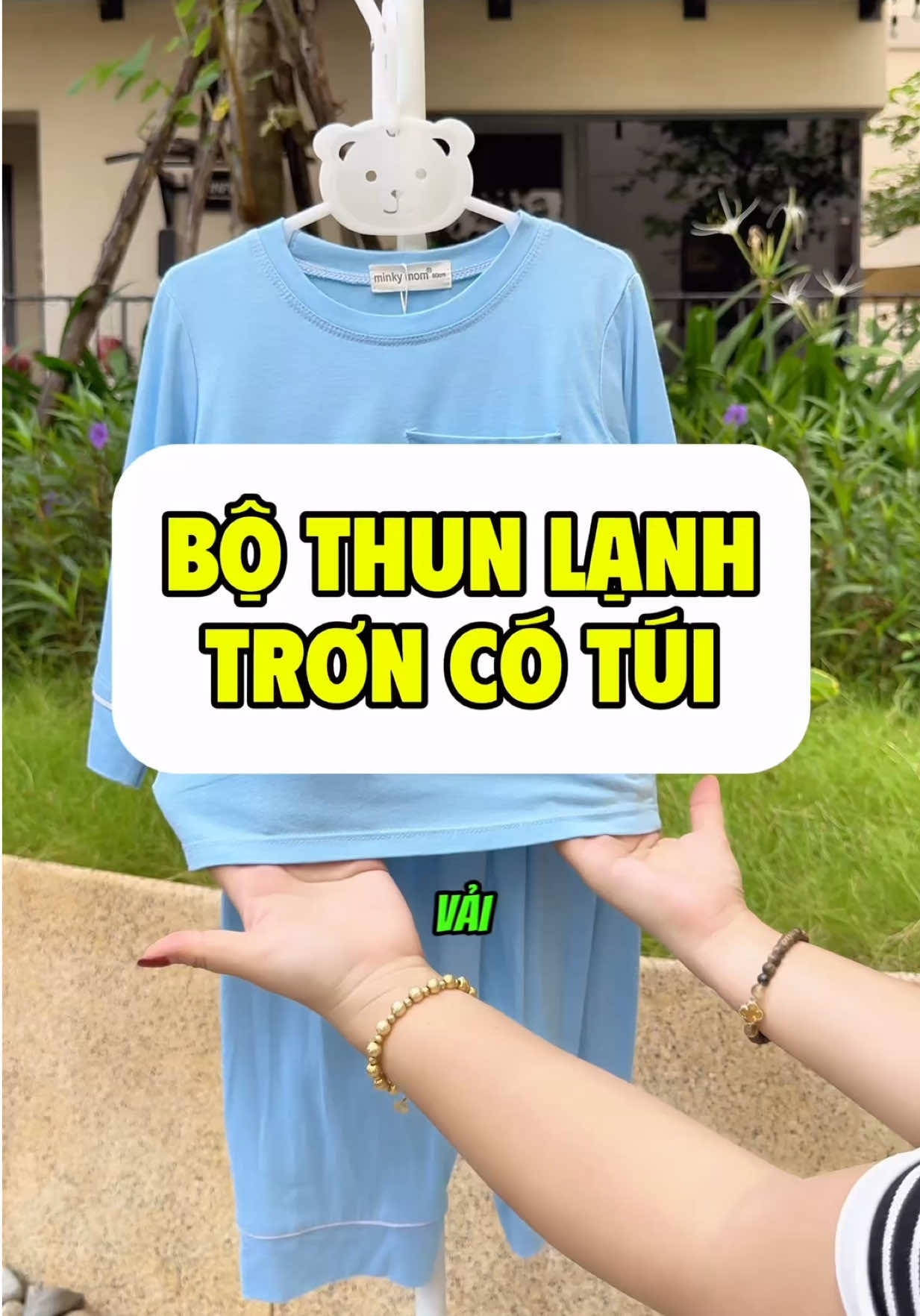 Bộ thun lạnh trơn có túi #silequanaotreem1 #thoitrangtreem #bodochobe #bothunlanhchobe #bothunlanhdaitaychobe 
