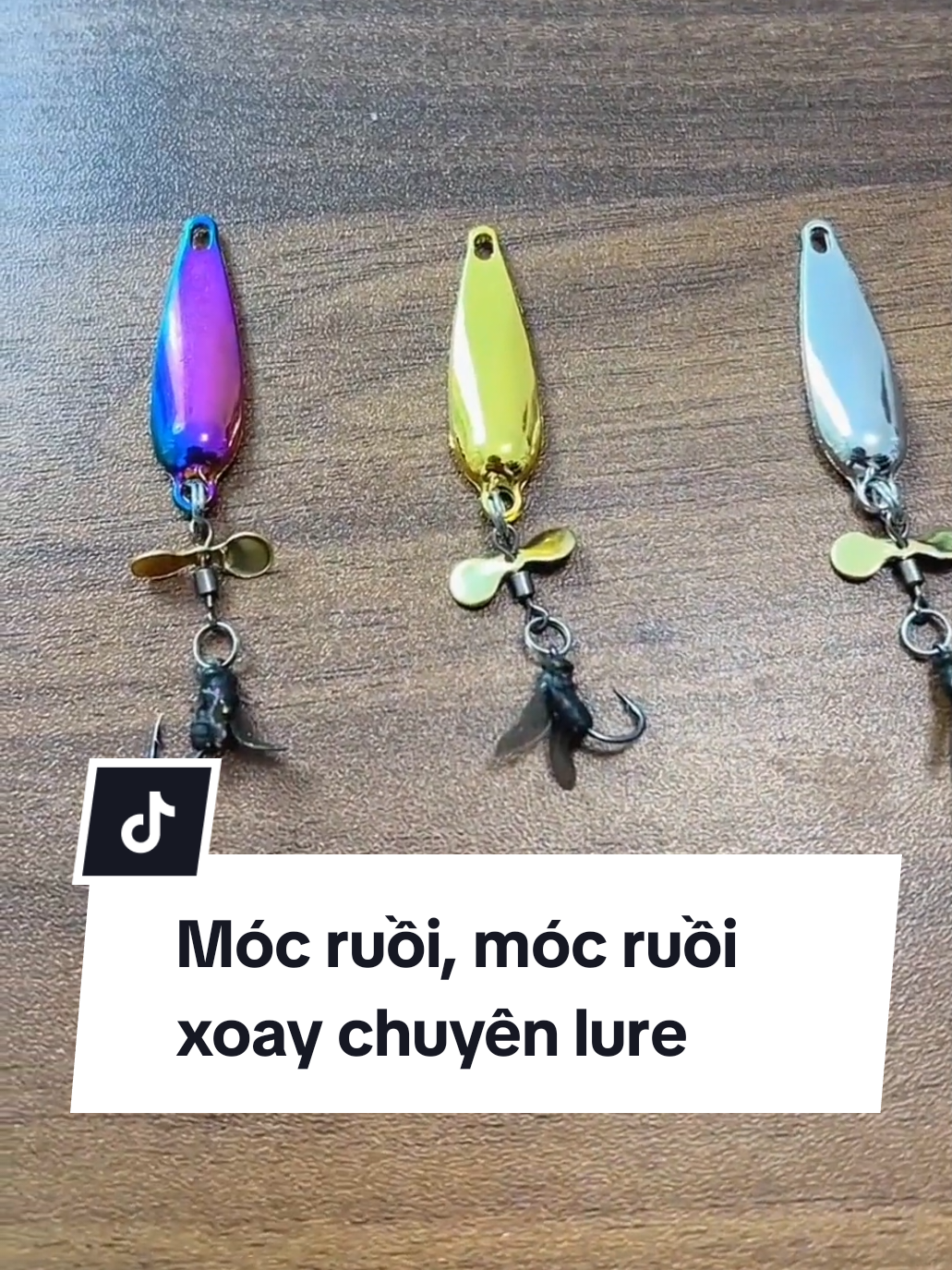 Móc ruồi, móc ruồi xoay chuyên lure #xuhuong #cauca #anhthufishing #fishing 