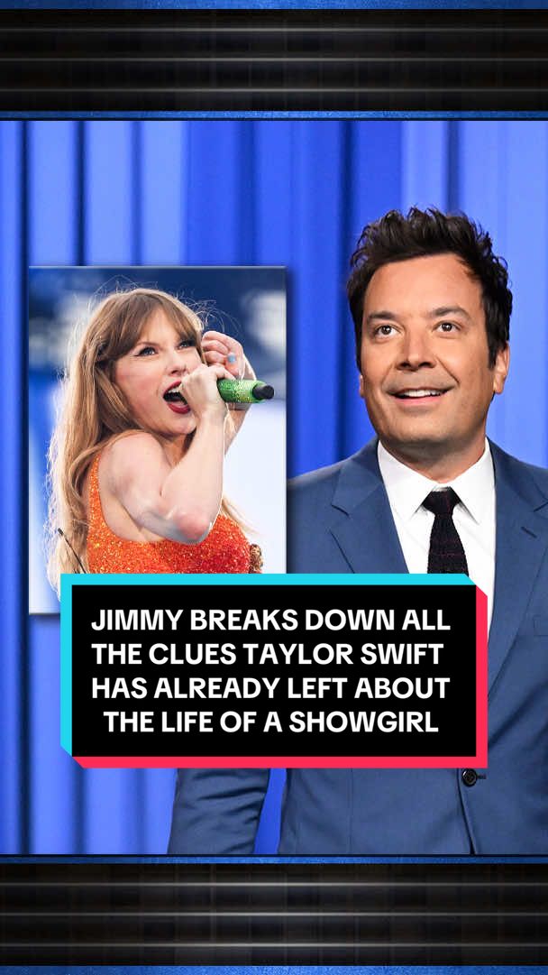 Jimmy breaks down all the clues @Taylor Swift has already left about #TSTheLifeofaShowgirl ❤️‍🔥 #FallonTonight #TonightShow #TaylorSwift #TS12 