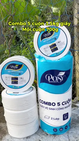 Combo 5 cuộn 3.5kg giấy #giayvesinh #giayposy #xuhuongtiktok 