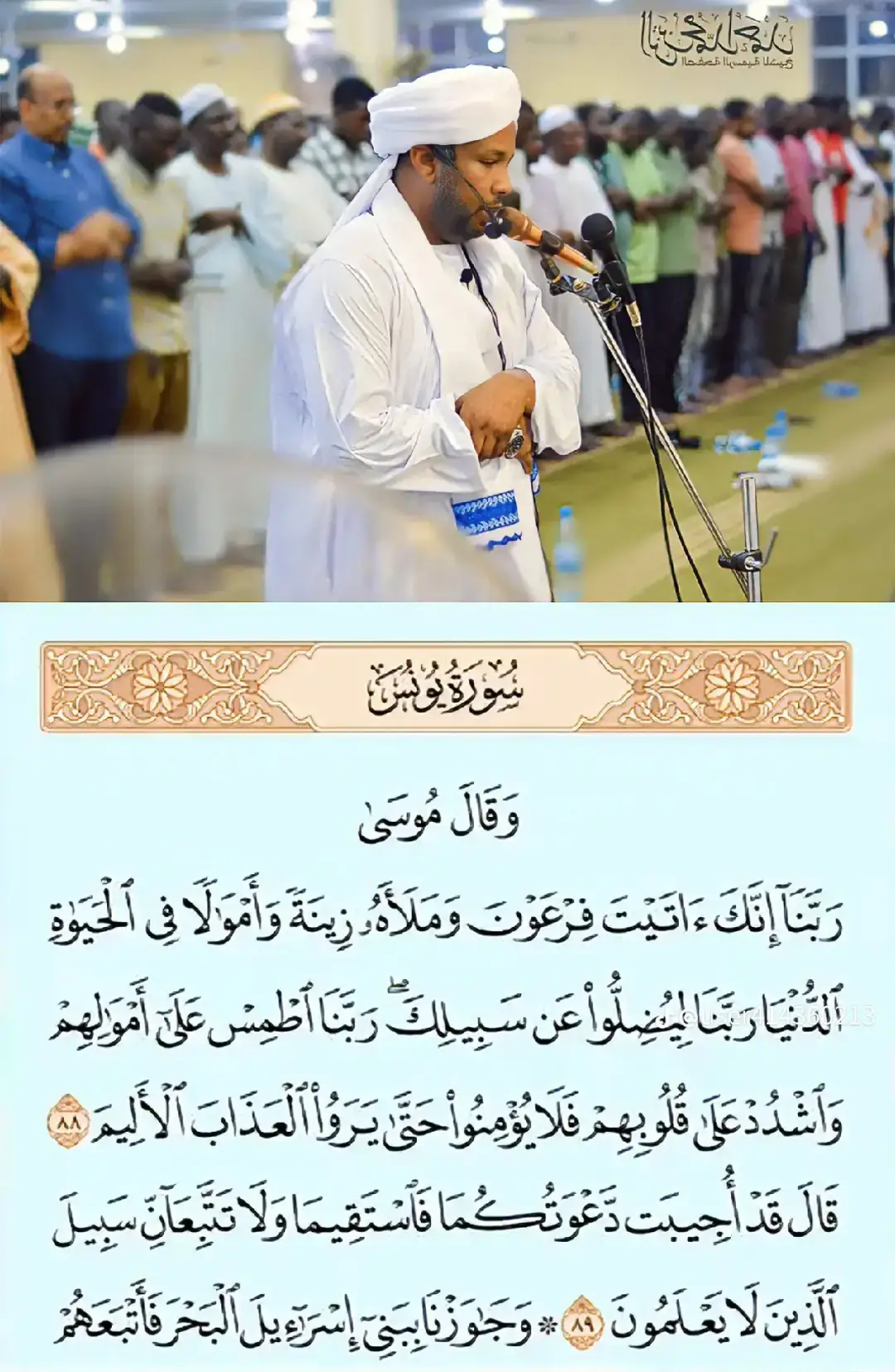 الشيخ الزين محمد احمد سورة يونس