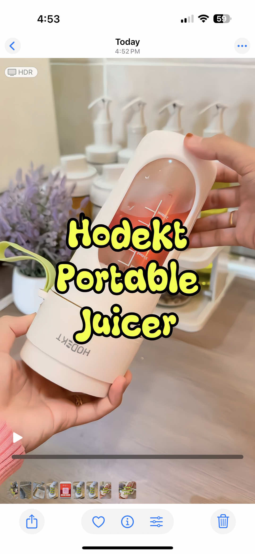 Senangnya nak buat jus! Anytime, anywhere. Lepas ni boleh la buat sendiri dekat rumah #juicemaker #portablejuicer #juicer 