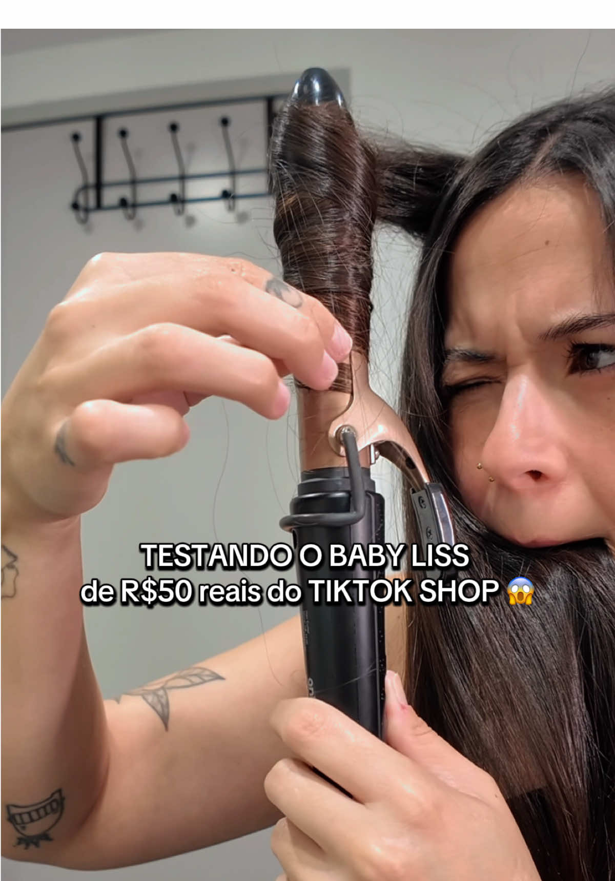 O BABY LISS BARATO SERÁ QUE PRESTA MESMO? 👀 #cabelo #babyliss #cachostiktok 