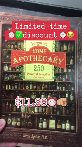 Discover 250 powerful natural remedies whit the Forgotten Home Apothecary book, your essential guide to holistic wellness and herbal healing！ #HolisticRemedies #HolisticHealing #naturalwellness #HomeApothecary #ancestralWisdom #Healing #WithNature #HerbalGuide #NaturalRemedy #Herbaltok #HeadacheRemedy #AnxietyRelief #tiktokshop #balckfriday #Healthtips #DIYRemedies  #tiktokshopcybermonday #tiktokshopholidaydeals  #giftideas