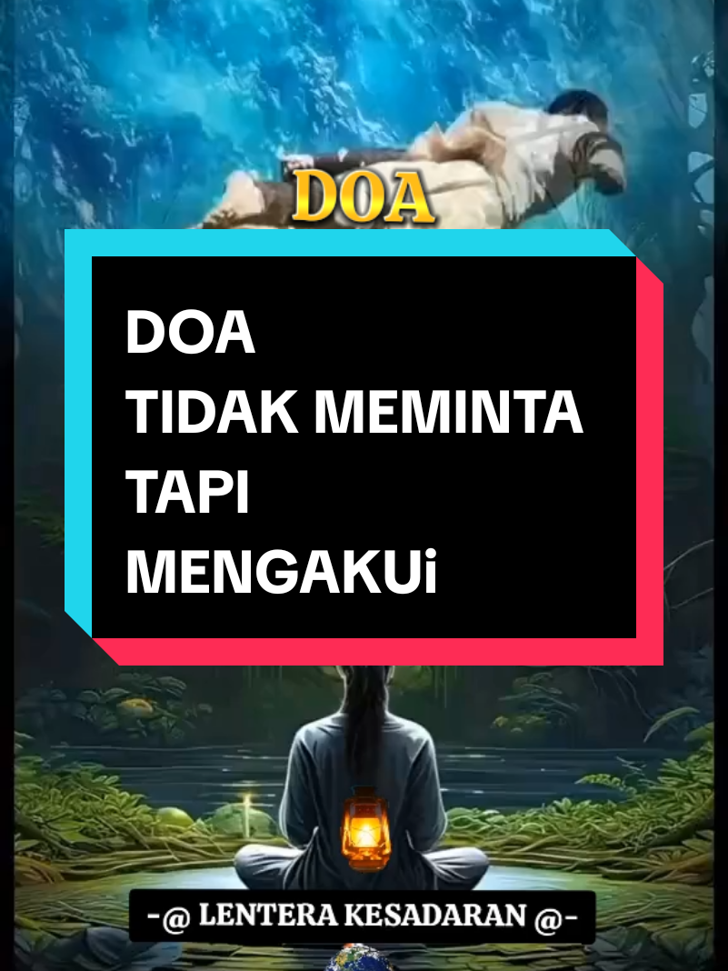 #DOA  TIDAK MEMINTA TAPI  MENGAKUI