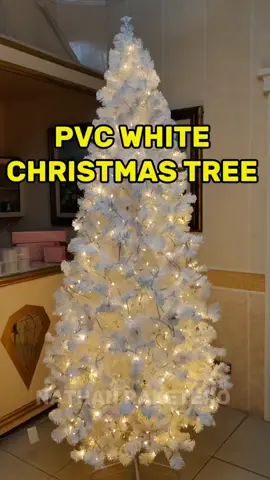 pvc white Christmas tree #christmastreedecor #christmasornaments #Christmasdecor #murangchristmastree #AffordableChristmastree 