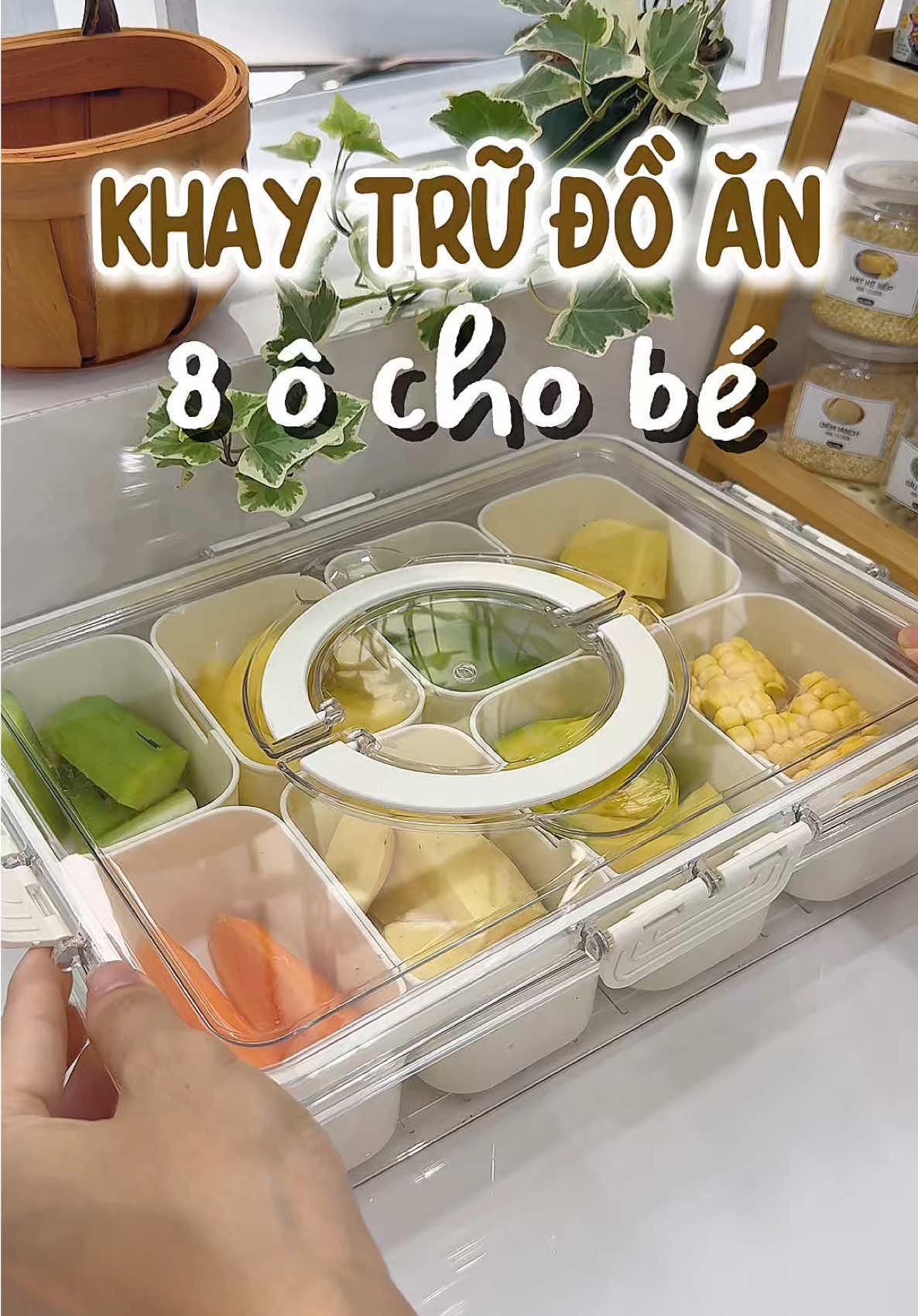 Khay trữ đồ ăn dặm cho bé đây nha #nuoicon #andam #lamme #vaobep #nauan 