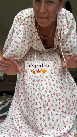 Perfect fall dress! #fallfashion #falldress #dress #bohodress #homemakertiktok 