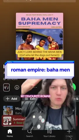 okay after this I will shut up about the baha men for a while #tastedestroyer #weirdlyspecificplaylists #bahamensupremacy #bahamen 