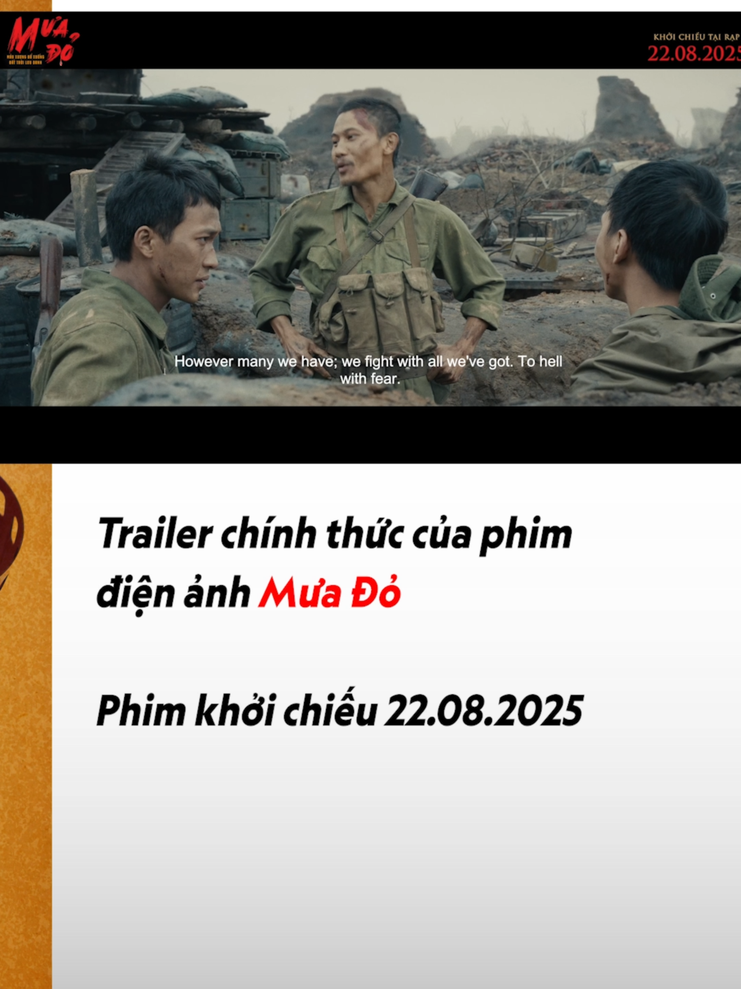 Phim điện ảnh Mưa Đỏ tung trailer chính thức #MuaDo #81ngaydemthanhcoquangtri #Movie