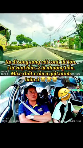 Ko chạy song song với cont, xe tải lớn. 1 vượt hẳn, 2 nhường hẳn  @Thầy Tuấn dạy lái xe #thaytuandaylaixe3006 #hoclaioto #viraltiktok 