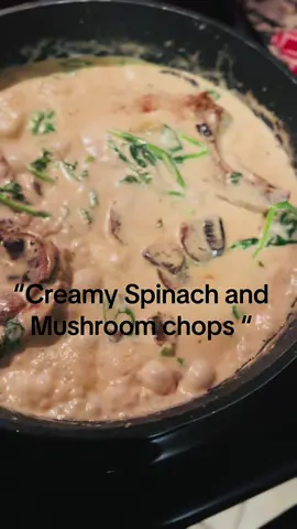 When I say good 😮‍💨 “Creamy Spinach and Mushroom Chops” My content, not my music 