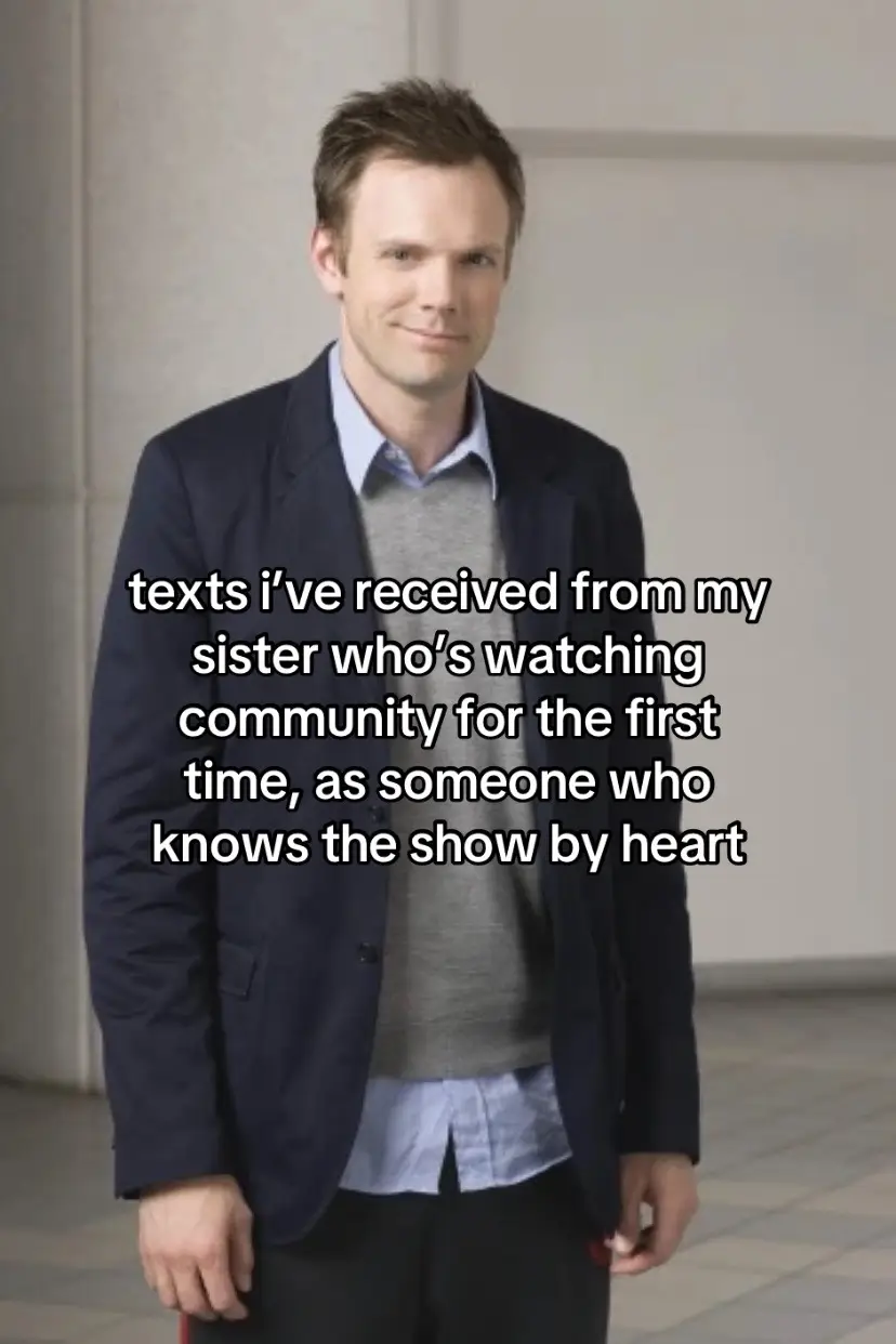 she randomly decided to start watching it the other day after i’ve been begging for YEARS and ofc she’s obsessed bc i’m always right #community #communitytvshow #sixseasonsandamovie 