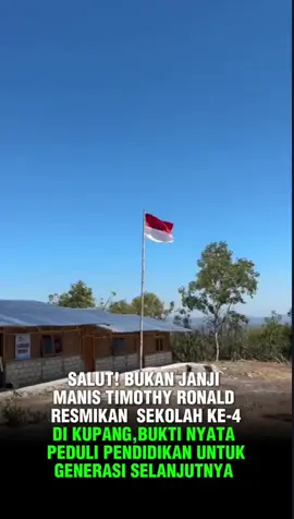 ​Bukan cuma bicara, Timothy Ronald membuktikan dengan aksi nyata. Kali ini, sekolah keempat diresmikan di Kupang, membawa harapan baru untuk anak-anak Indonesia. Bukti kalau pendidikan adalah investasi terbaik untuk masa depan. ❤️ ​#cryptowave #gabrielrey  #TimothyRonald #agathachelsea 