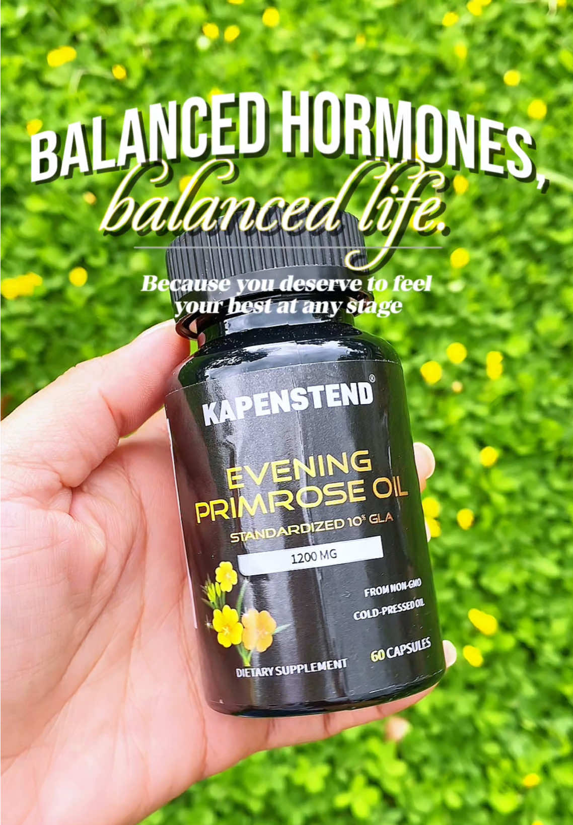 Balanced hormones, balanced life. 🌿 You deserve to feel good inside and out. Lately, I’ve been feeling more at peace… less mood swings, mas steady yung energy because of Kapenstend Evening Primrose Oil🌸 It supports hormonal balance, helps with mood, skin dryness, and even those pre-menopausal changes. #eveningprimroseoil #glowfromwithin #womenswellness #kapenstendeveningprimroseoilcapsules #kapenstendeveningprimroseoil 