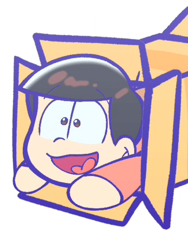 Matsus sliding into a box #おそ松さん #osomatsusan #mrosomatsu #tweeninganimation  #orokustamusik 