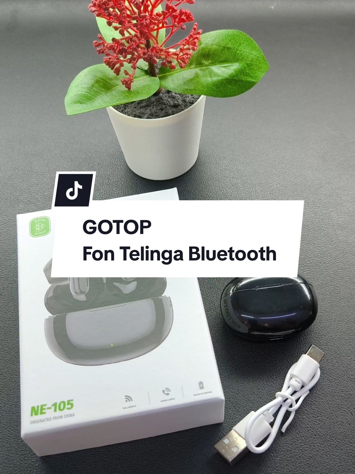 GOTOP Fon Telinga Bluetooth #bluetoothearphone #smartphone #android #foryou #fyp #tiktokviral #tiktokshop 