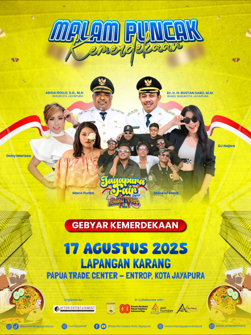 datang yooo semua  #papuatiktok #gebyarkemerdekaan #pestarakyat #kotajayapura #papua 