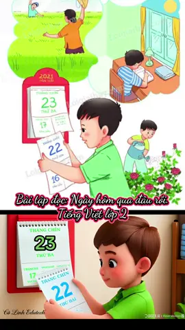 Chuyển ảnh từ sách giáo khoa thành video. Bài tập đọc: Ngày hôm qua đâu rồi. Tiếng Việt lớp 2#congngheai2025 #cogiaotieuhoc #chuyenanhtusachgiaokhoa #nhanvatdonghanh
