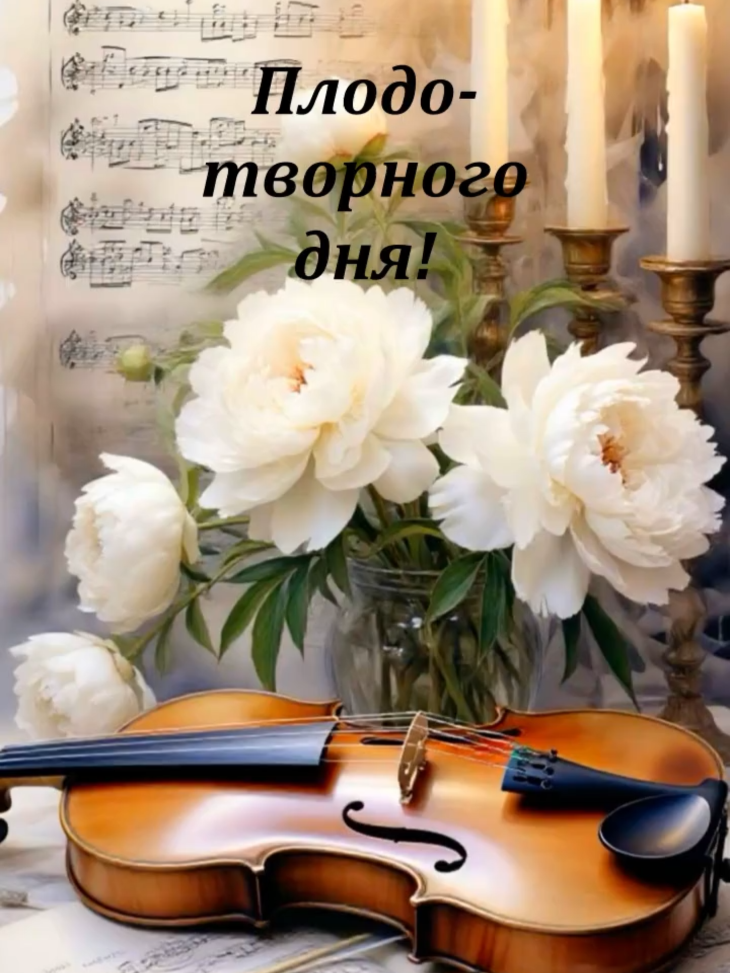 ПЛОДОТВОРНОГО ДНЯ!#музыкальнаяоткрытка #сдобрымутром_хорошегодня