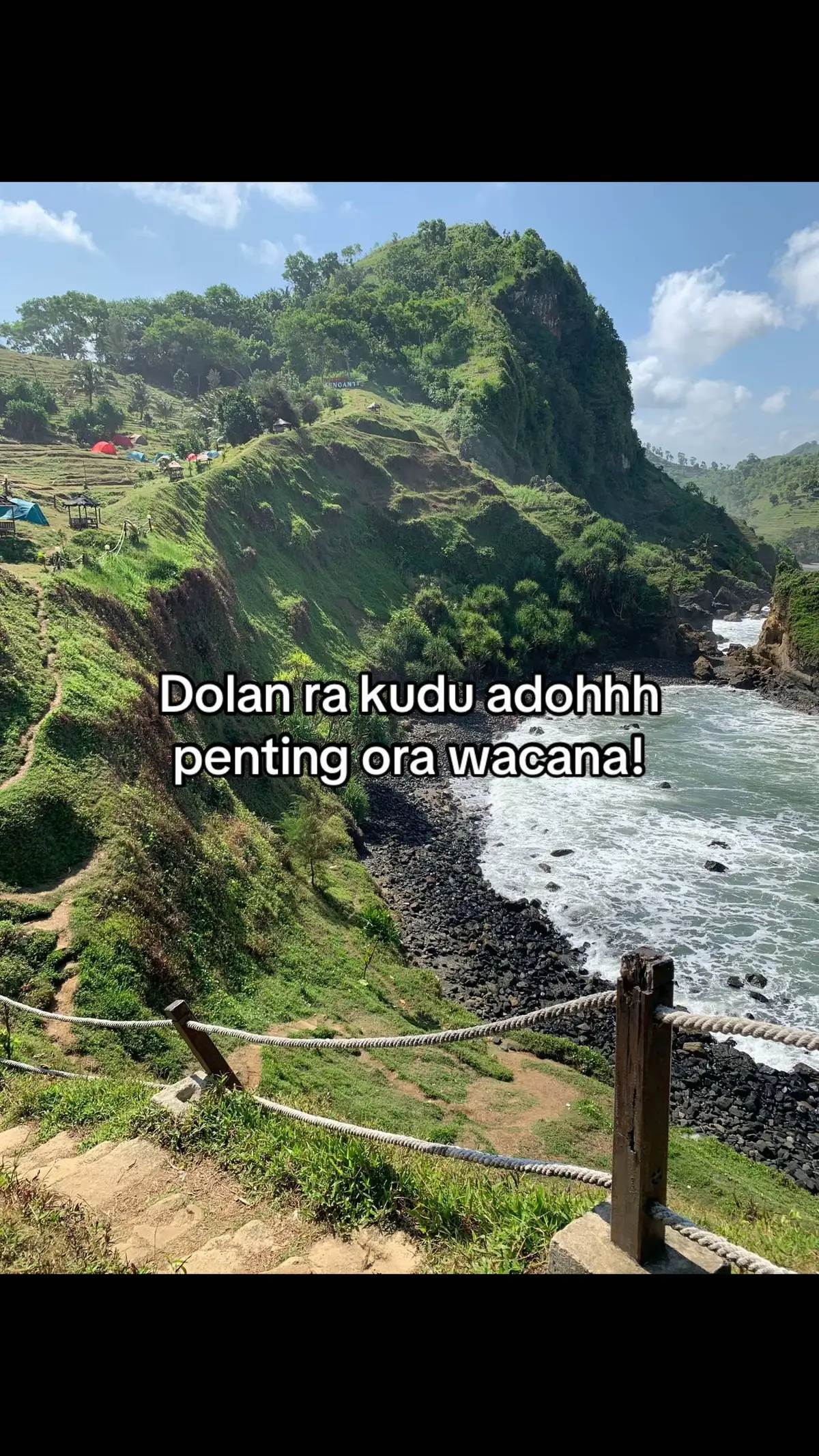 cantik pantainya tapi tidak dengan jalannya☺️#gunungkidul#privatebeach 
