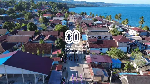 Memeriahkan@Lomba gerak jalan indah HUT RI KE-80 #butonpride🏝 #laburuncidesakuhebat #gerakjalan 