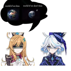 World if they don’t kiss 🥹💔 #GenshinImpact #escoffier #furina #escofuri #escoffierxfurina 