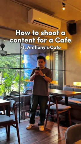 How to shoot a content for a Cafe! 📍Anthony's Cafe Pres Quezon St. Cebu City #fyp #reel #tutorial #cafe #videography 