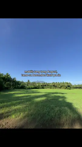mabilis lang tong August, tamo sa December ikaw pa rin