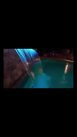 Pool Water Descent Spillway Waterfall Fountain Acrylic RGB LED Light for Swimming Pool & Garden #TikTokMadeMeBuyIt #HomeImprovement #PoolMakeover #OutdoorDecor #LEDGlow