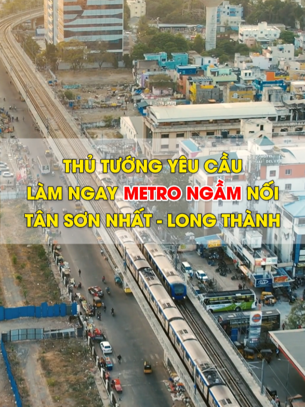 TÂN SƠN NHẤT - LONG THÀNH chỉ vài chục phút đi Metro? Thủ tướng yêu cầu làm ngay #metro #duongsatdothi #thutuong #tansonnhat #longthanh #sanbaylongthanh