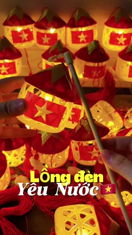 Lồng đèn yêu Nước nón lá cờ đỏ sao vàng#longden2025 #longdenyeunuoc 