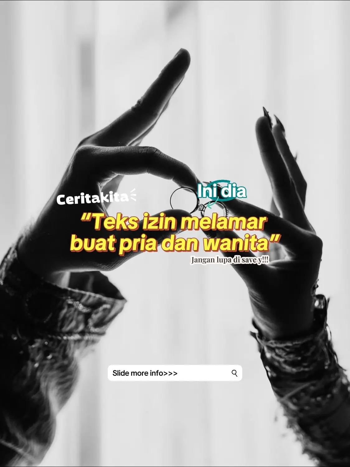 Gak usah pusing, semoga contoh teks ini bisa jadi inspirasi buat kamu yang mau bilang “Aku serius!” dengan penuh rasa dan makna. Ingat, yang paling penting itu dari hati ya, kata-kata bisa disesuaikan biar makin personal dan spesial. Semangat buat kamu yang lagi persiapkan momen indah ini! 💍❤️ #tekslamaran #inspirasilamaran #lamaranpernikahan #lamarancinta #momenspesial 