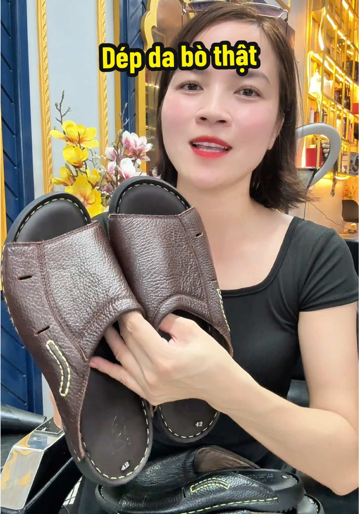 Trả lời @Nguyễn Văn phi  dép da bò cao cấp Donavi #depdabo #depnam #depdabonam #vanvuive6262 #xhtiktok 
