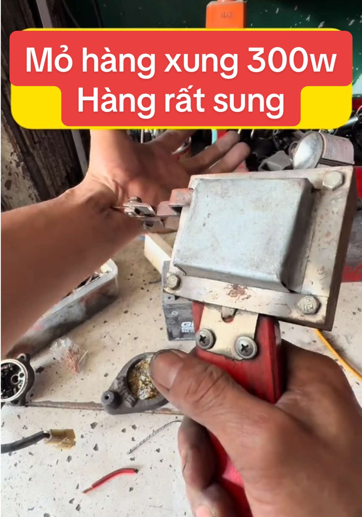 Một hàng xung 300w #donghesuaxe 