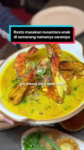 Nemu resto masakan nusantara komplit dan unik di Semarang… kebetulan ada menu baru sekaligus ada diskon 50% bagi yang ultah dan 20% untuk umum. Buka dari jam 10 pagi sampai malam #rajarasachannel #kulinersemarang #kulinersemarangrecommended #sarampe #masakannusantara 
